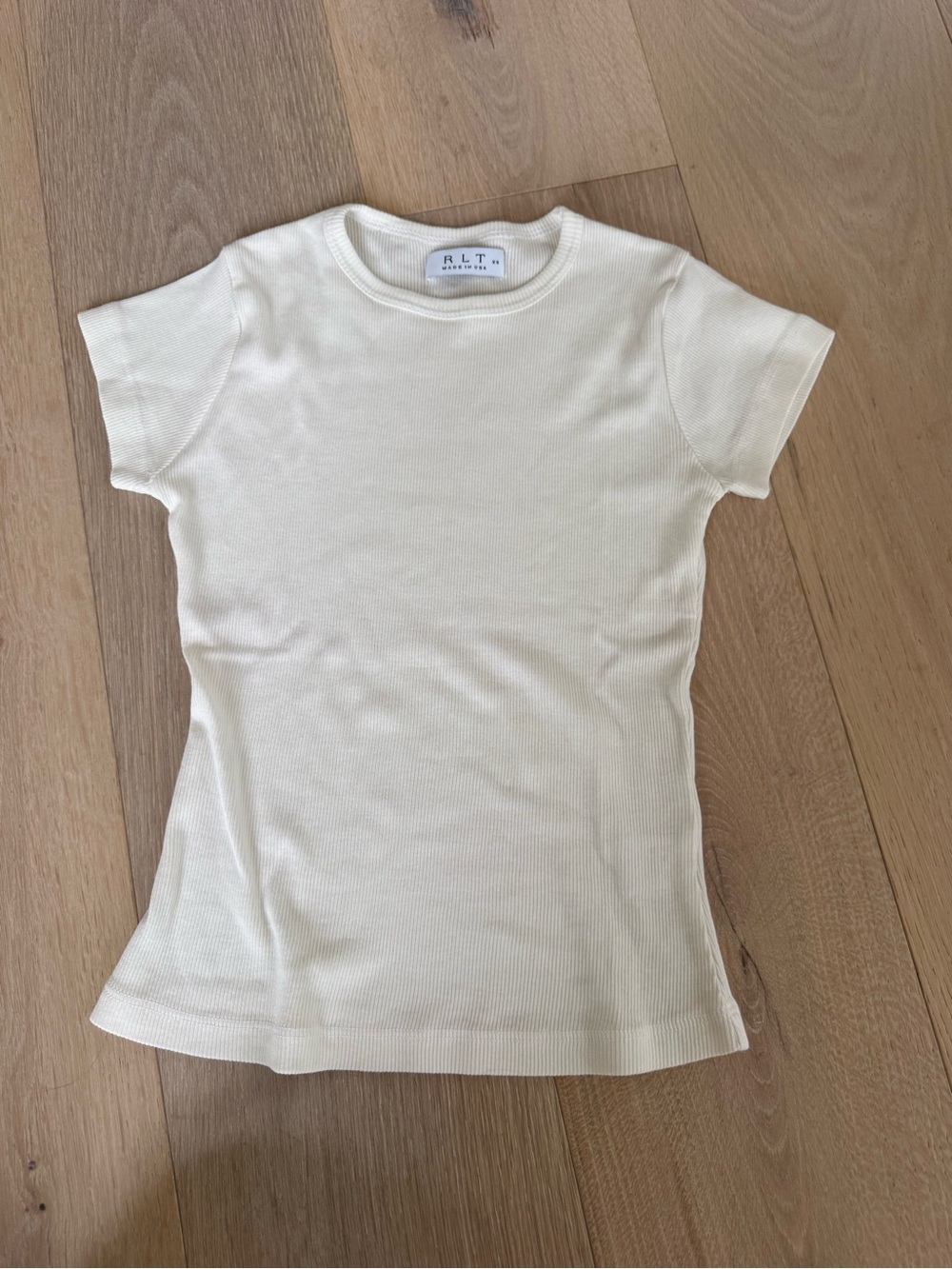 RLT Ribbed White Tee